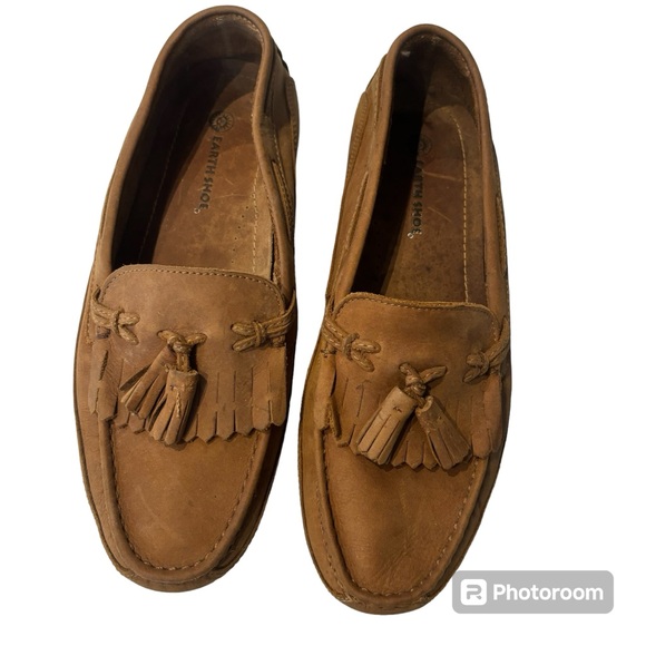 Earth Shoes Manning leather tassel loafers brown SZ 9.5 D NWOT NO BOX - Picture 2 of 13